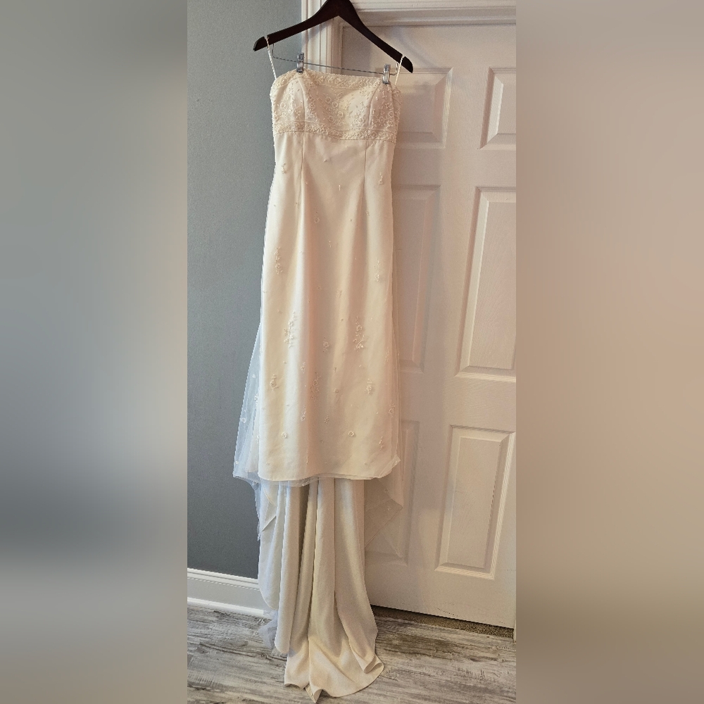 La Sposa Strapless Beaded Wedding Dress